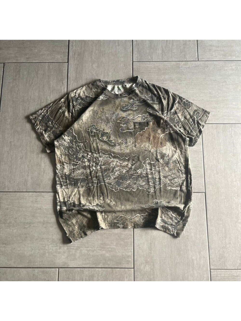 Rustic Ridge Camouflage Pocket T-Shirt Size Extra Large